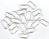 20 4x16mm Two Hole Spacer - Transparent Crystal
